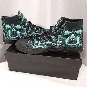 RAAD SKULL MANDALA SNEAKERS SIZE MENS 9.5 WOMENS 11 EU 43 SHOES SKATER URBAN
